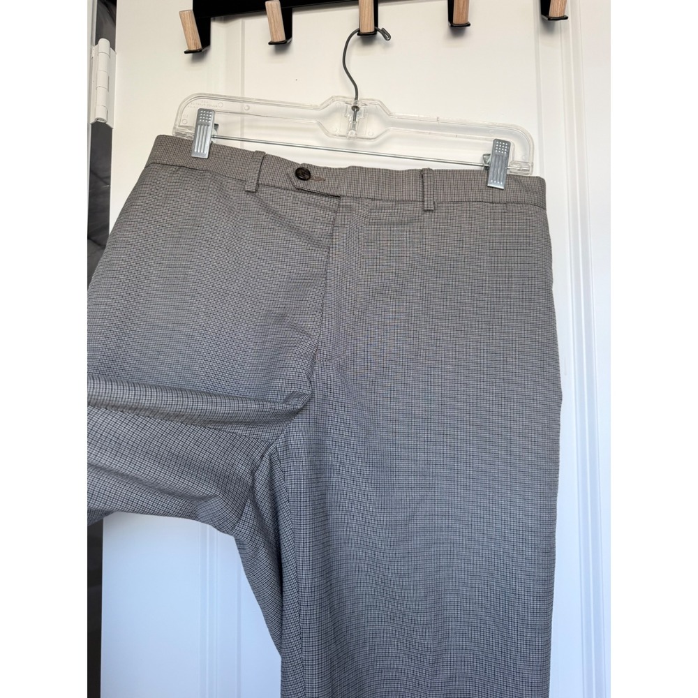 Ralph Lauren Mens Gray Brown Dress Pants Straight Office Formal Business 32x32 - Picture 3 of 8